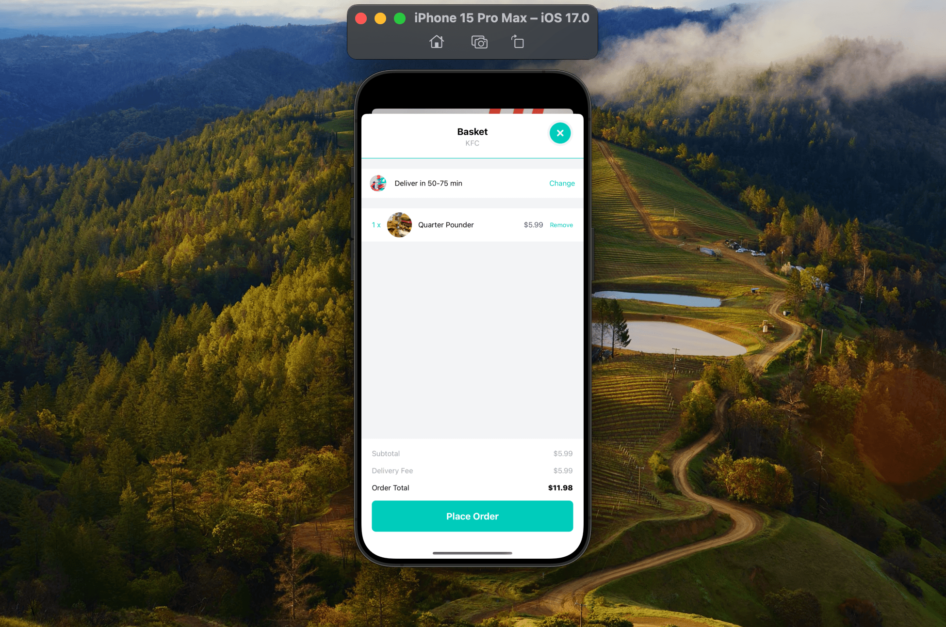 Deliveroo Clone project image 3
