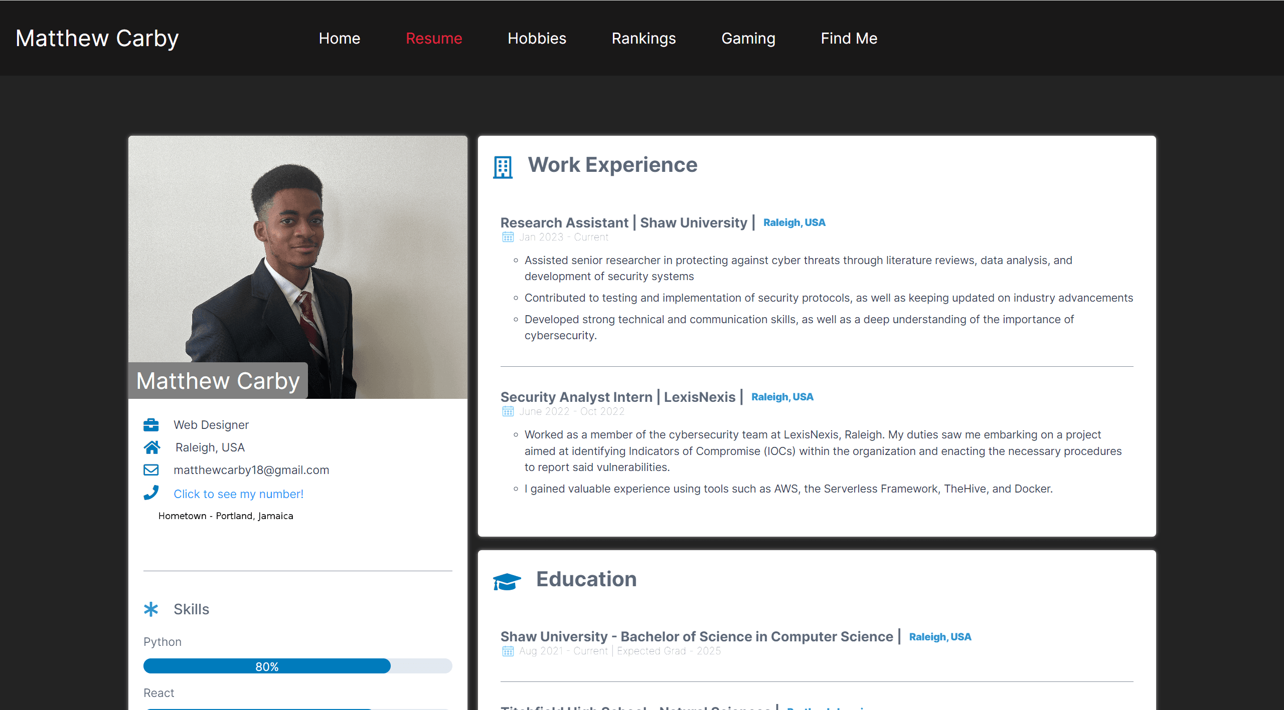 Personal Site project image 2